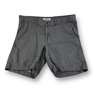 BRAX Gray Bristol Flat Front Cotton Chino Shorts Mens Size 38X8